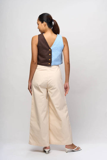 4-Way Top Brown & Light Blue Binetwagan