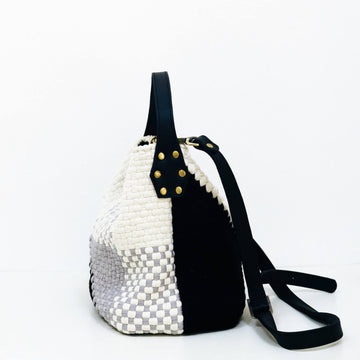 Buslo Mini Diagonal Weave Black & Gray