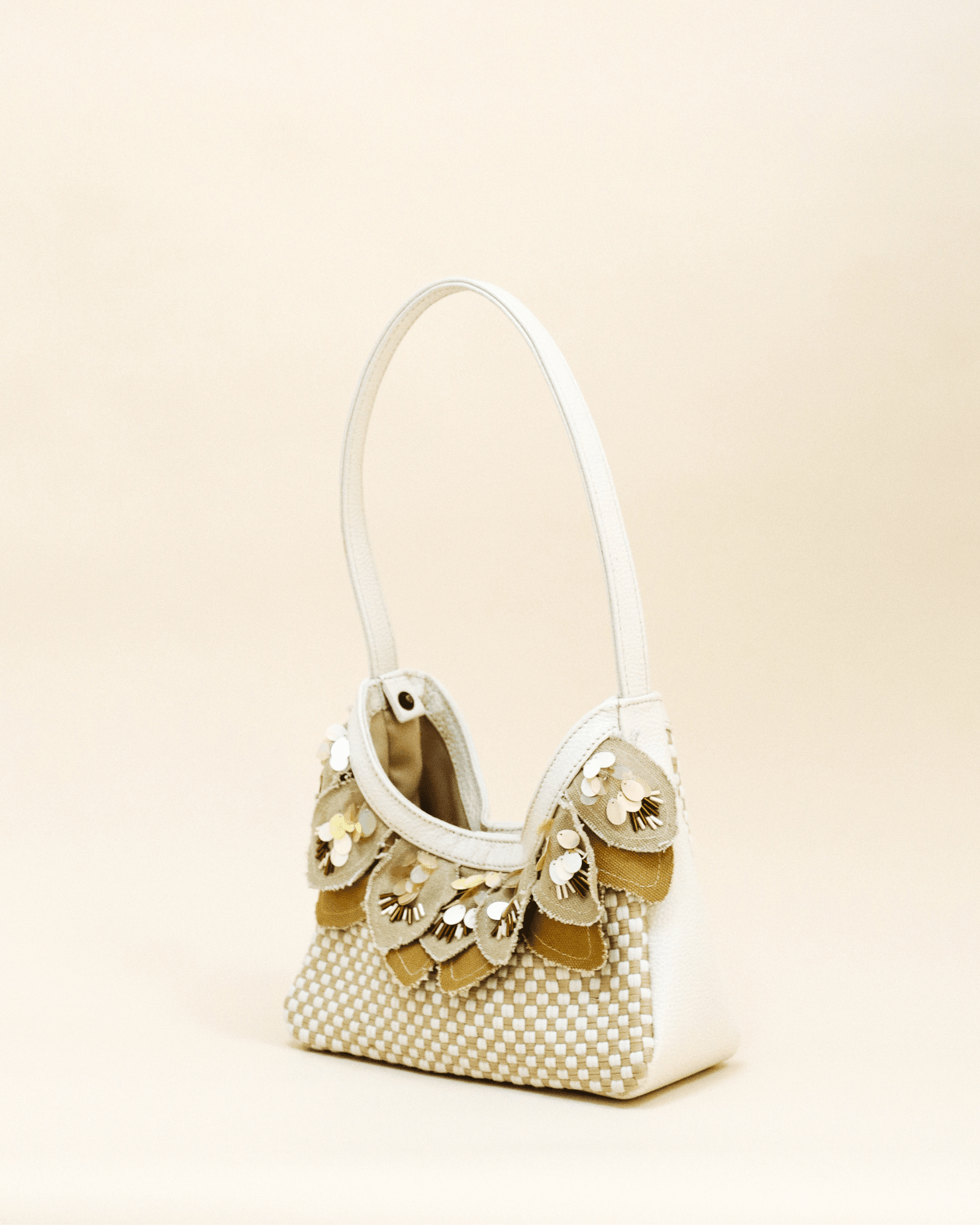 Dangwa Mini Hobo Bag Beige Fashion Rags2Riches