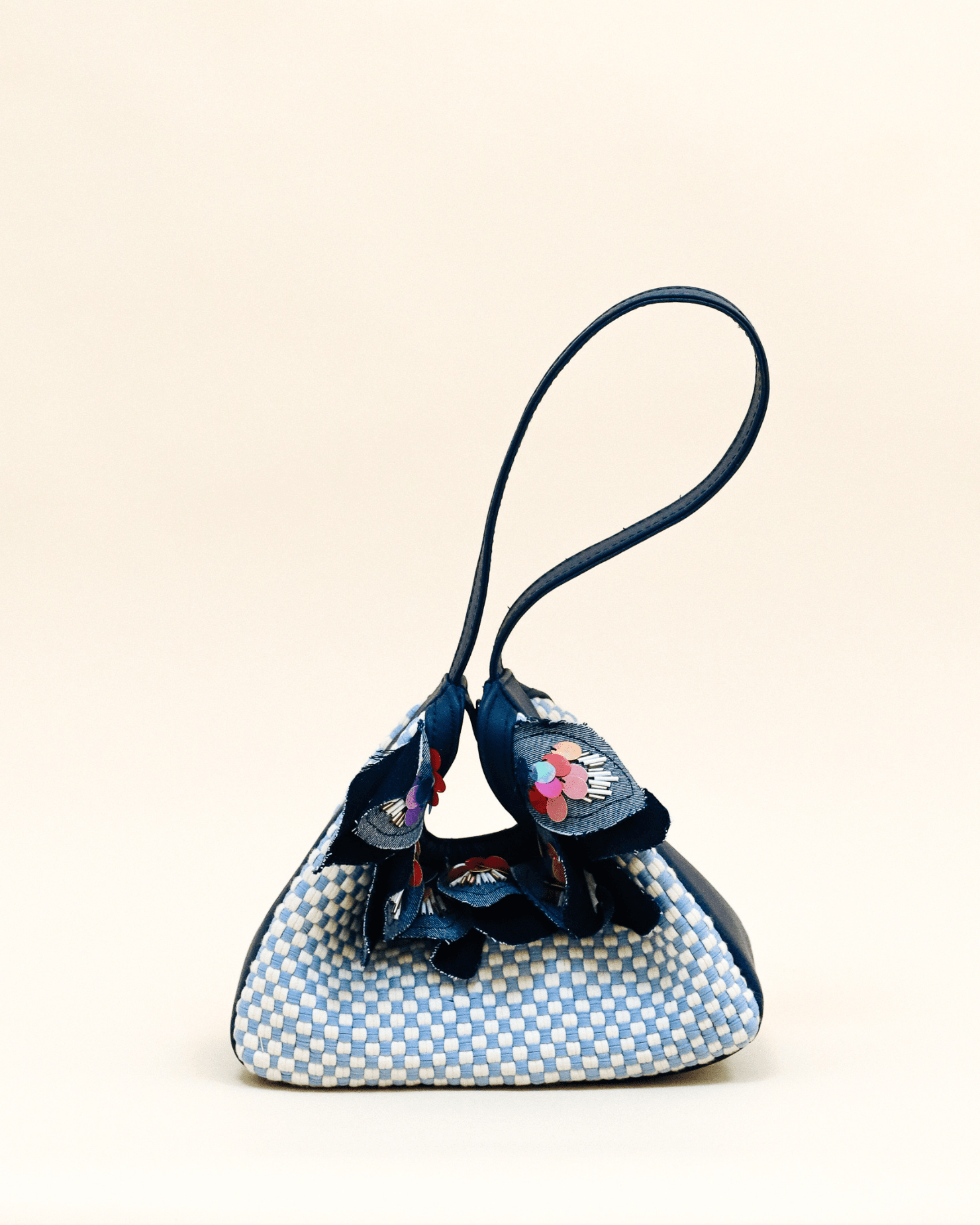 Dangwa Mini Hobo Bag Navy Fashion Rags2Riches