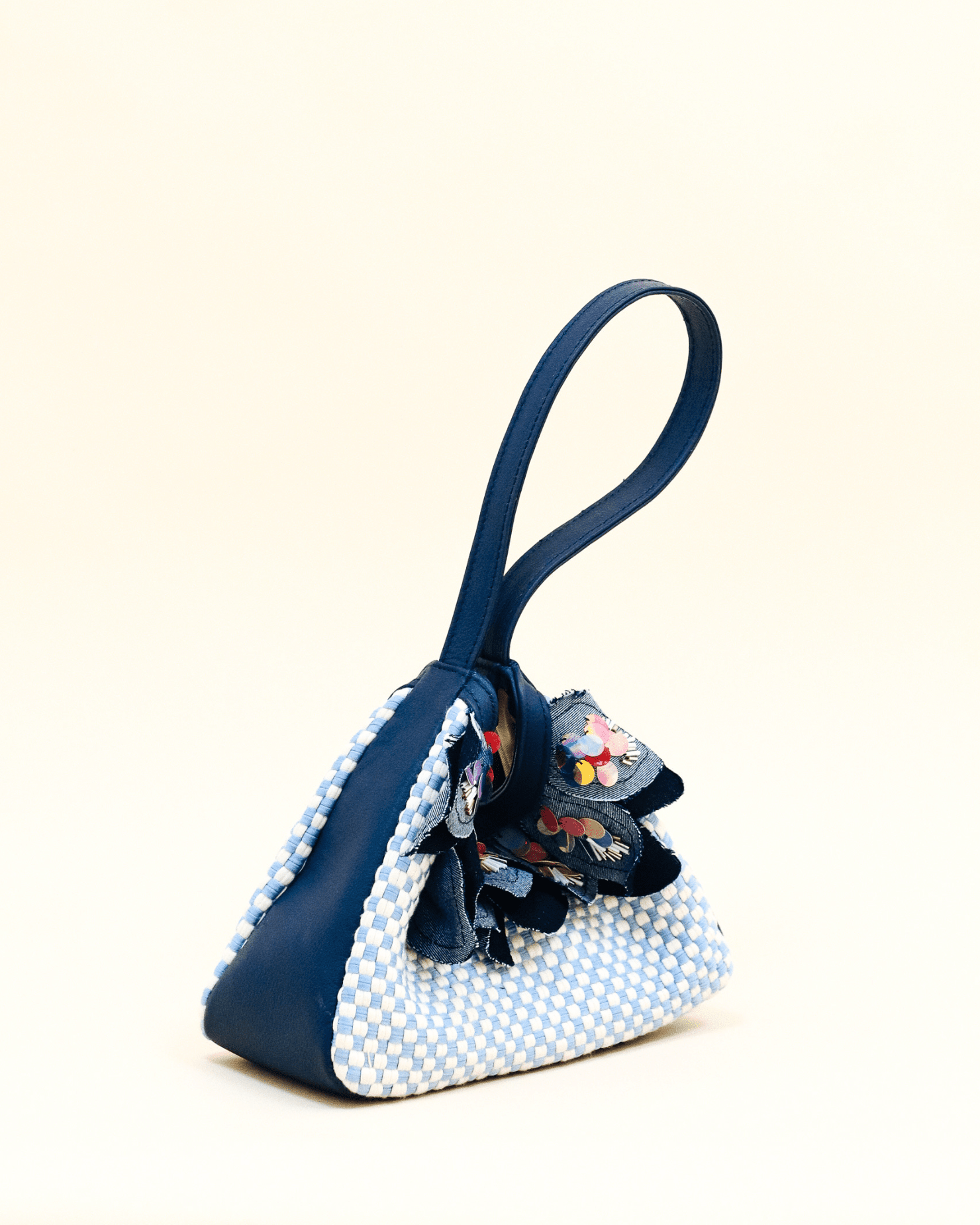 Dangwa Mini Hobo Bag Navy Fashion Rags2Riches