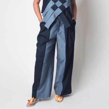 [Ready Today] Lakbay Pants Two-Tone Denim