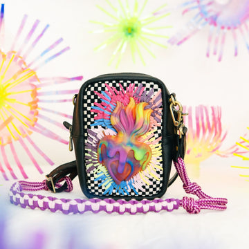 [Leeroy New x R2R] Sacred Heart Crossbody Bag Black