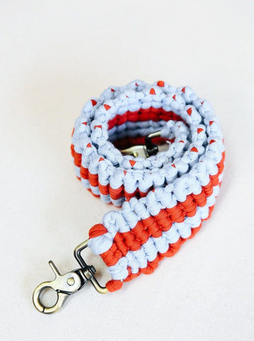 Macrame Strap Blue & Red