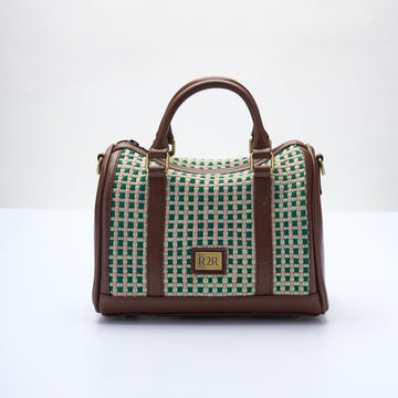 [Ready Today] Boston Bag Matcha Strawberry Gingham