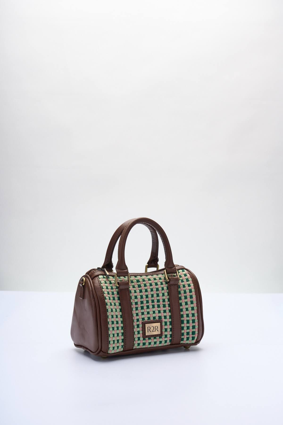 [Ready Today] Boston Mini Bag Matcha Strawberry Gingham Fashion Rags2Riches