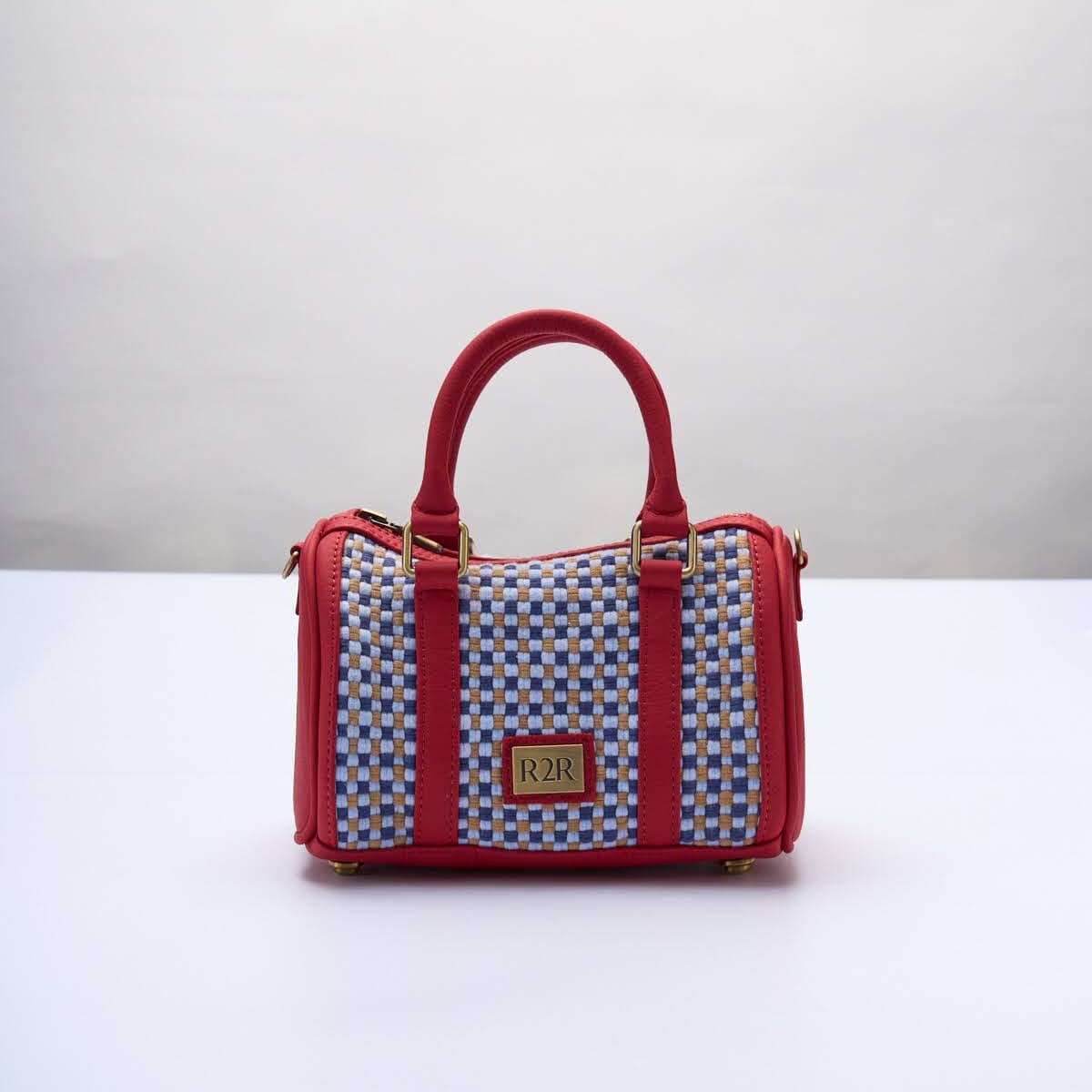 [Ready Today] Boston Mini Bag Seaside Gingham Fashion Rags2Riches