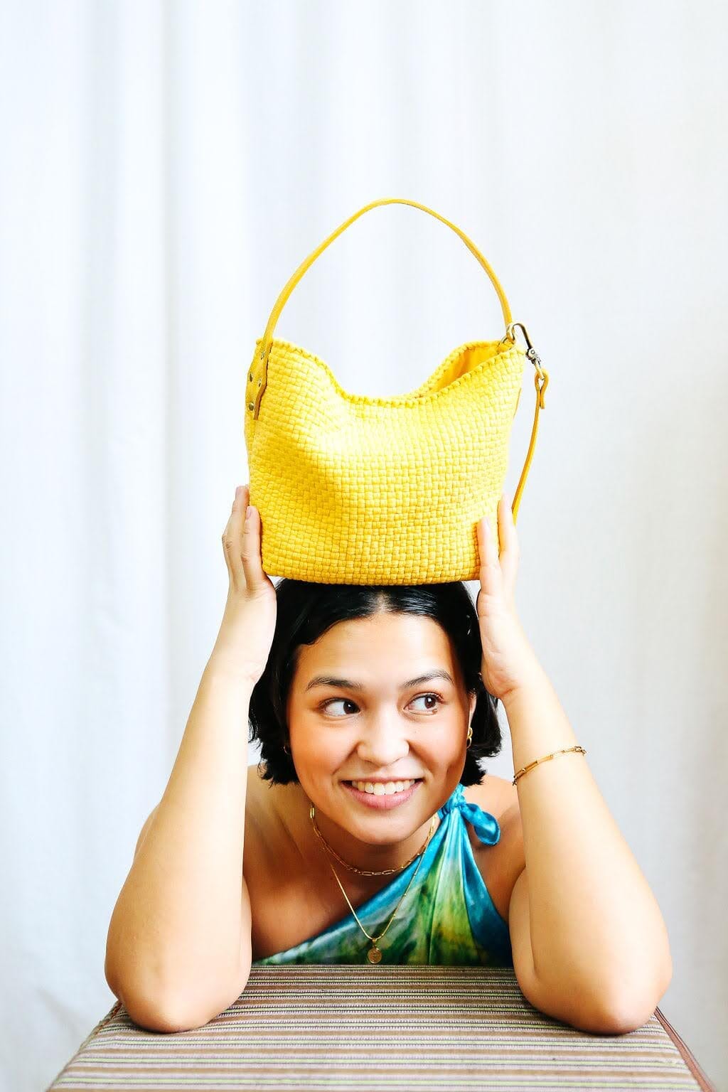 [Ready Today] Buslo Micro Monochrome Yellow Fashion Rags2Riches