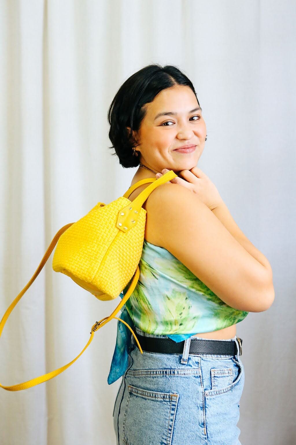 [Ready Today] Buslo Micro Monochrome Yellow Fashion Rags2Riches