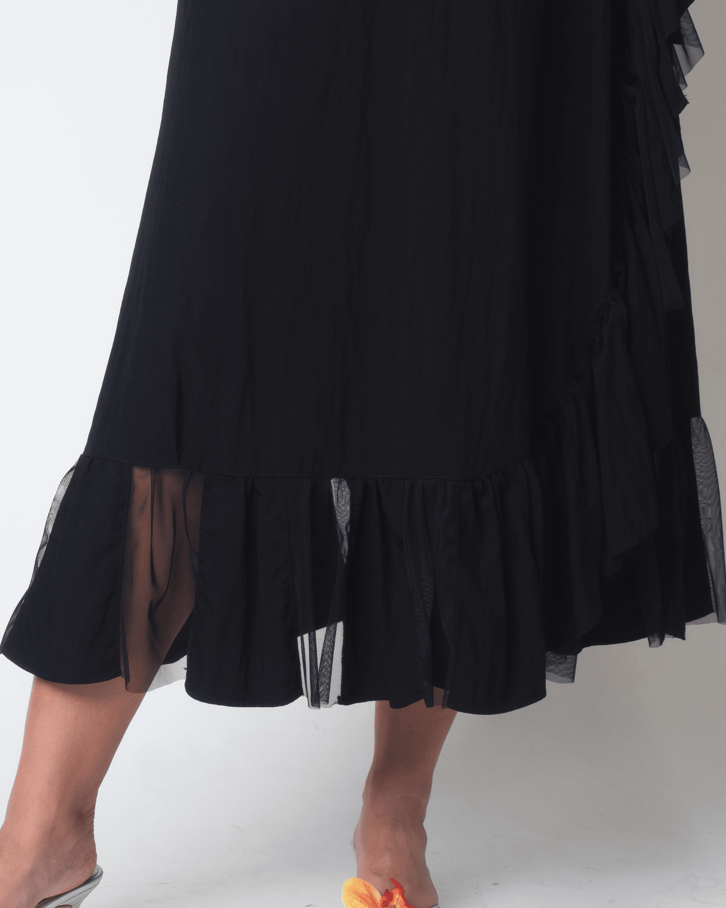 [Ready Today] Convertible Wrap Skirt Black Fashion Rags2Riches