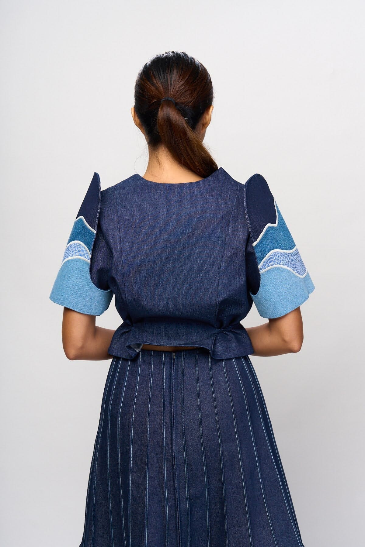 [Ready Today] Daloy Convertible Terno Top Denim Fashion R2R On Repeat