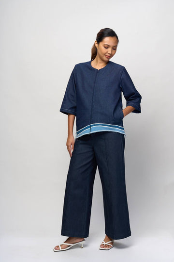 [Ready Today] Daloy Zip-Up Jacket Denim