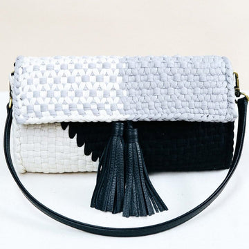 [Ready Today] Estelle Clutch Grayscale Fashion Rags2Riches