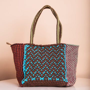 [Ready Today] Multi Weave Tote Large Santa Fe