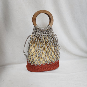 [SAMPLE] Molave Knotted Tote Burnt Orange