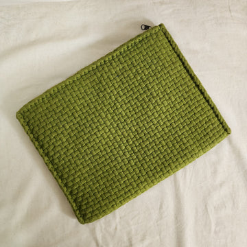 [SAMPLE] Zipper Clutch Organizer Apple Green