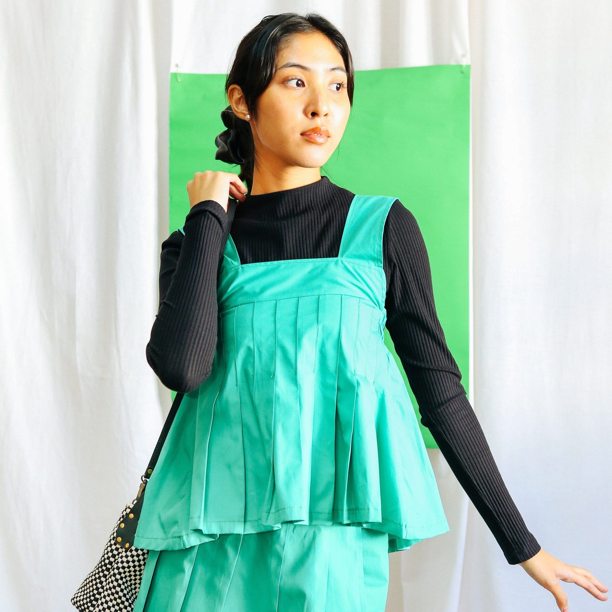 [SAMPLE] Pleated Jumper Top Sea Foam Fashion R2R On Repeat