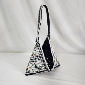 [SAMPLE] Sampaguita Hobo Black and Beige