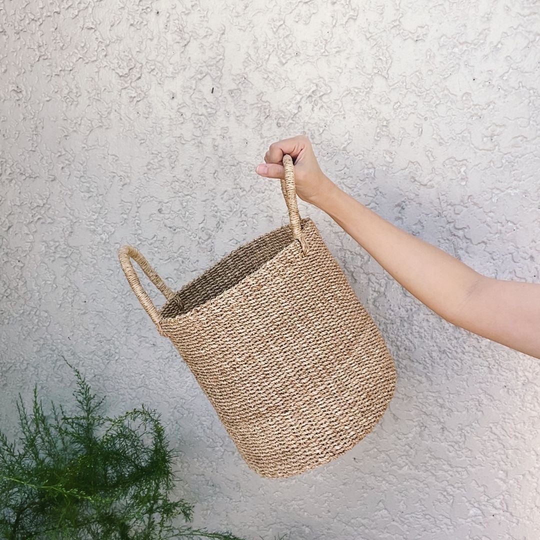 Abaca Basket Medium Home Rags2Riches