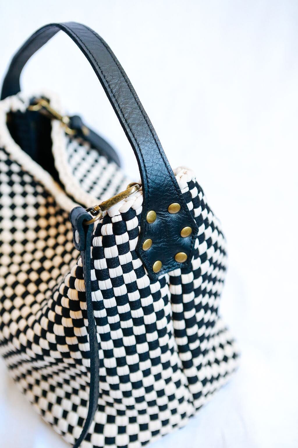 Buslo Mini Checkerboard Black & Beige Fashion Rags2Riches