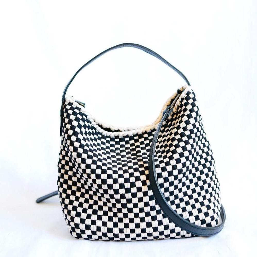 Buslo Mini Checkerboard Black & Beige Fashion Rags2Riches