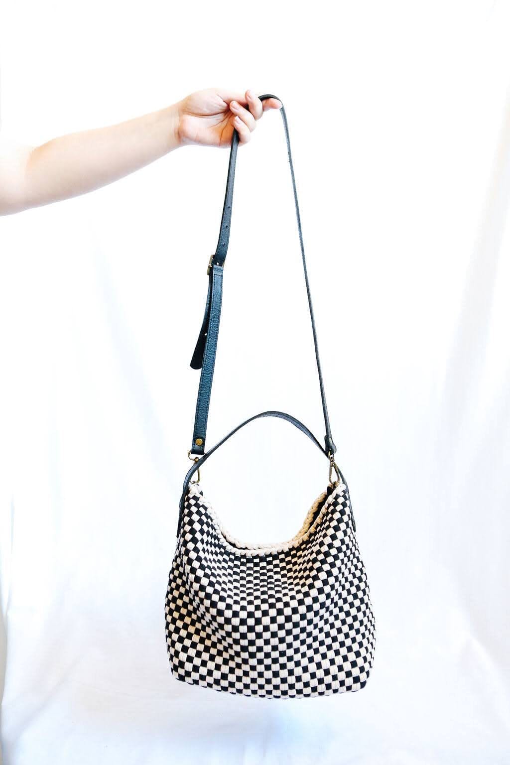 Buslo Mini Checkerboard Black & Beige Fashion Rags2Riches