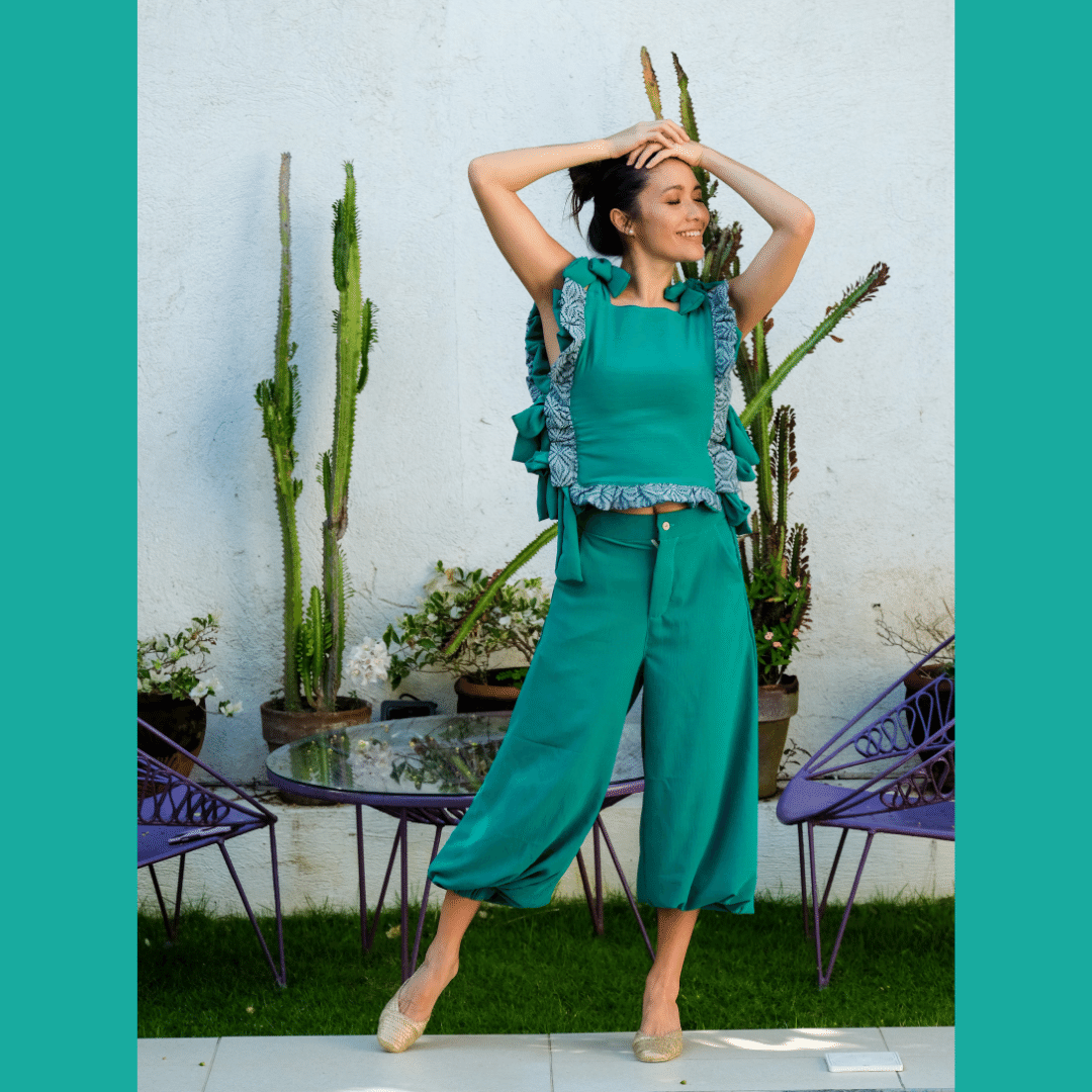 Carolina Harem Pants Emerald Fashion Rags2Riches