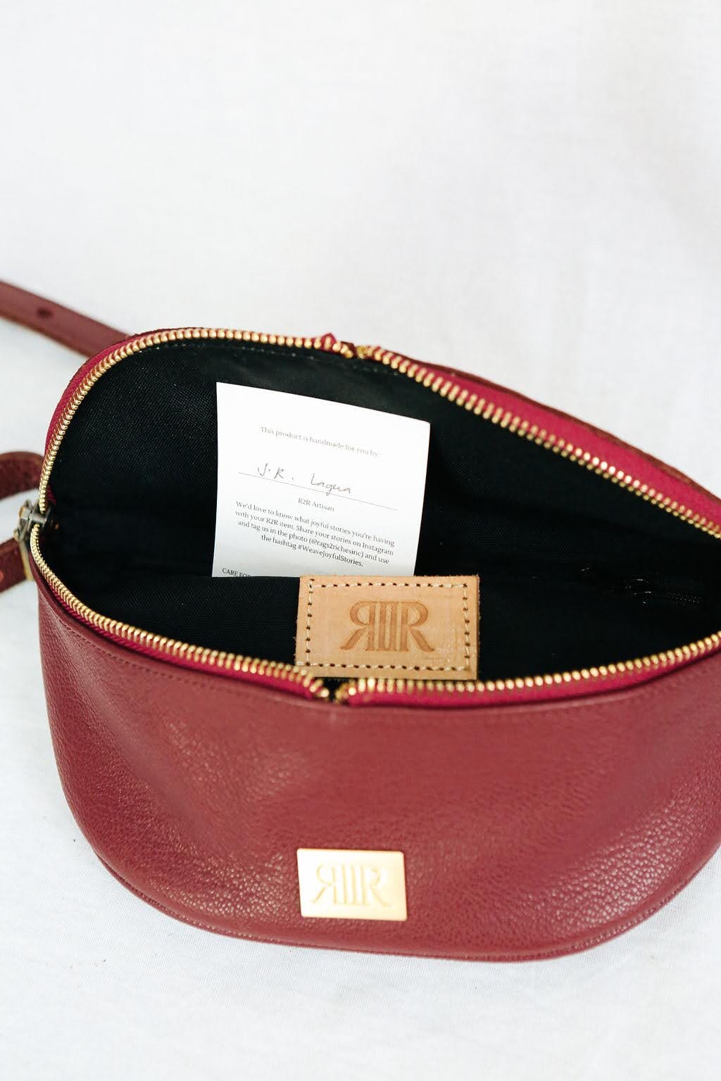 Noah Fanny Pack Burgundy 1.0 Fashion Rags2Riches