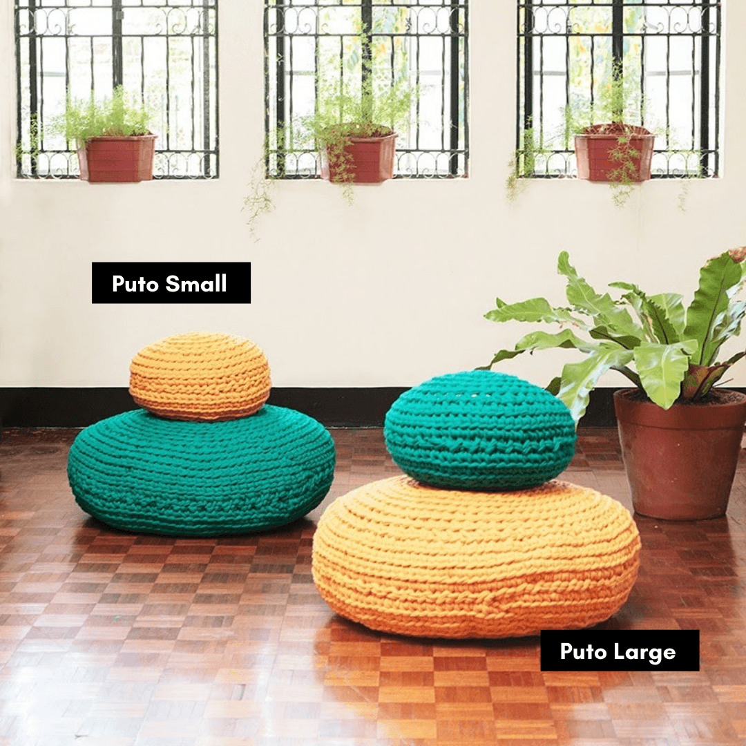 Puto Round Pouf Latte Home Rags2Riches