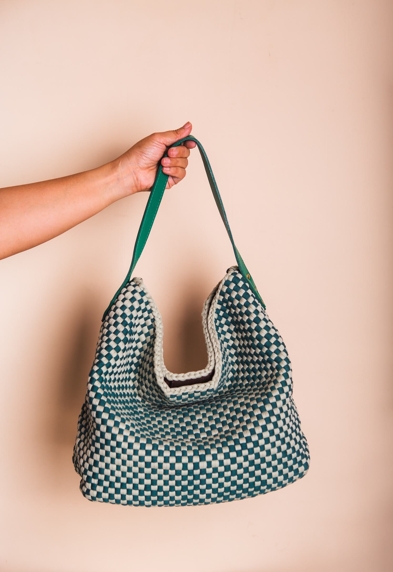 [Ready Today] Buslo Checkerboard Emerald & Sage Fashion Rags2Riches