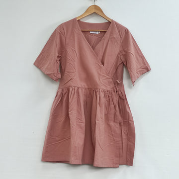 [SAMPLE] Relaxed Wrap Dress Purposeful Pink