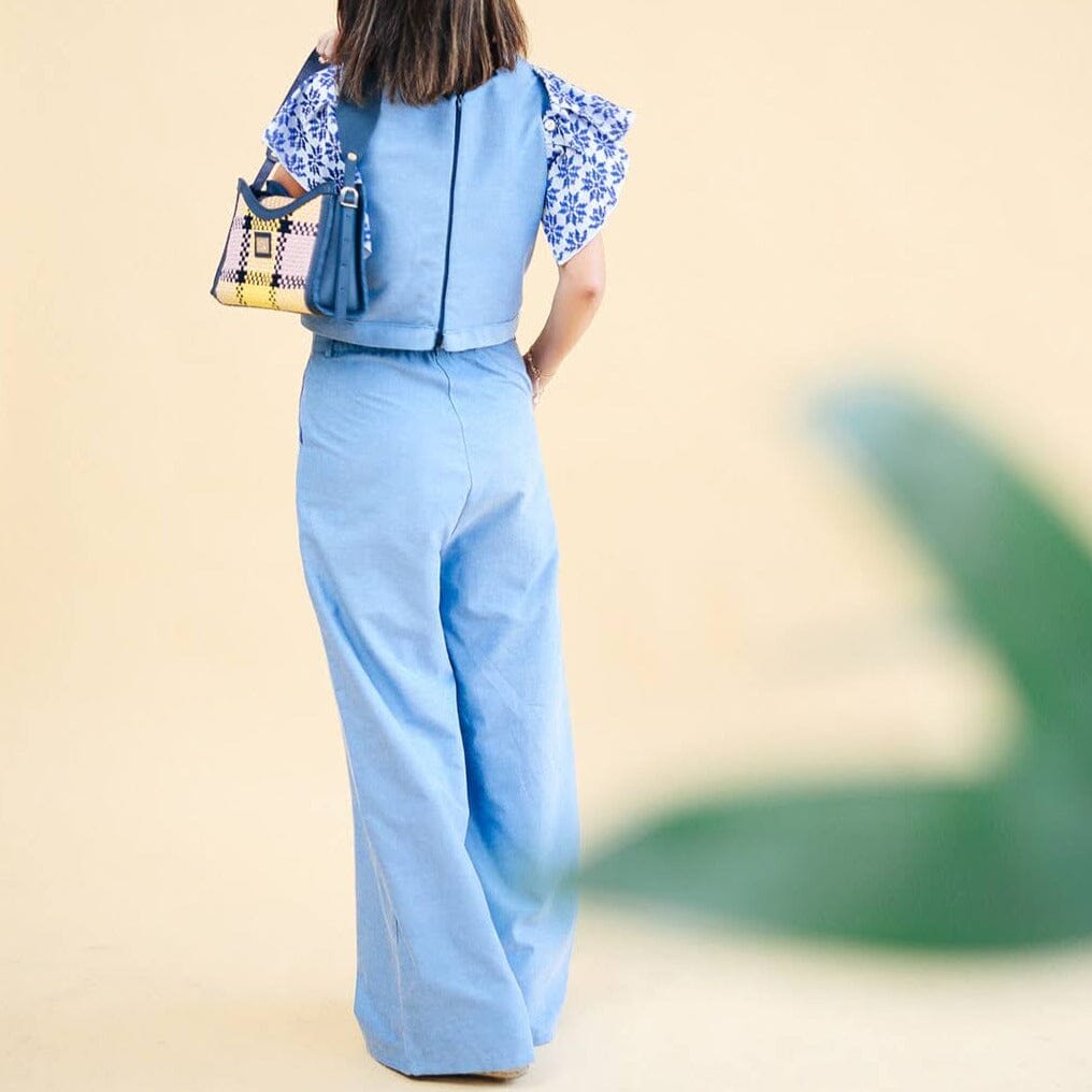 The Palazzo Pants Chambray Fashion Rags2Riches