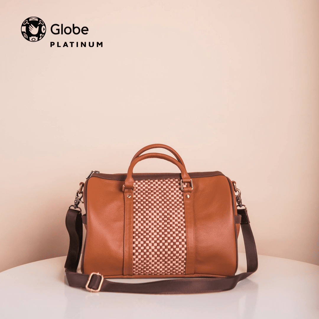 The Platinum Travel Boston Bag in Tan R2R