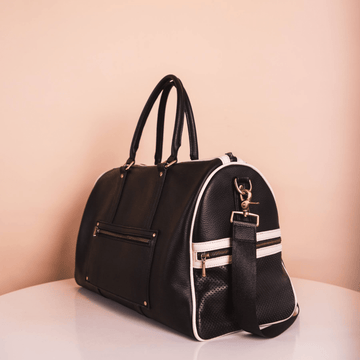 The Platinum Travel Globetrotter Duffle in Black