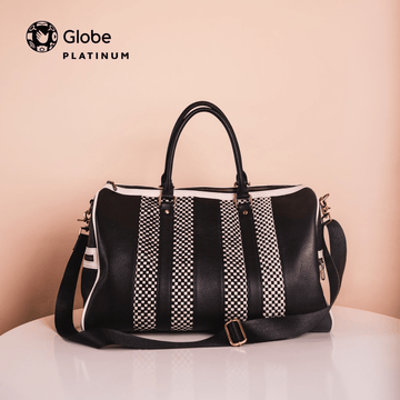 The Platinum Travel Globetrotter Duffle in Black