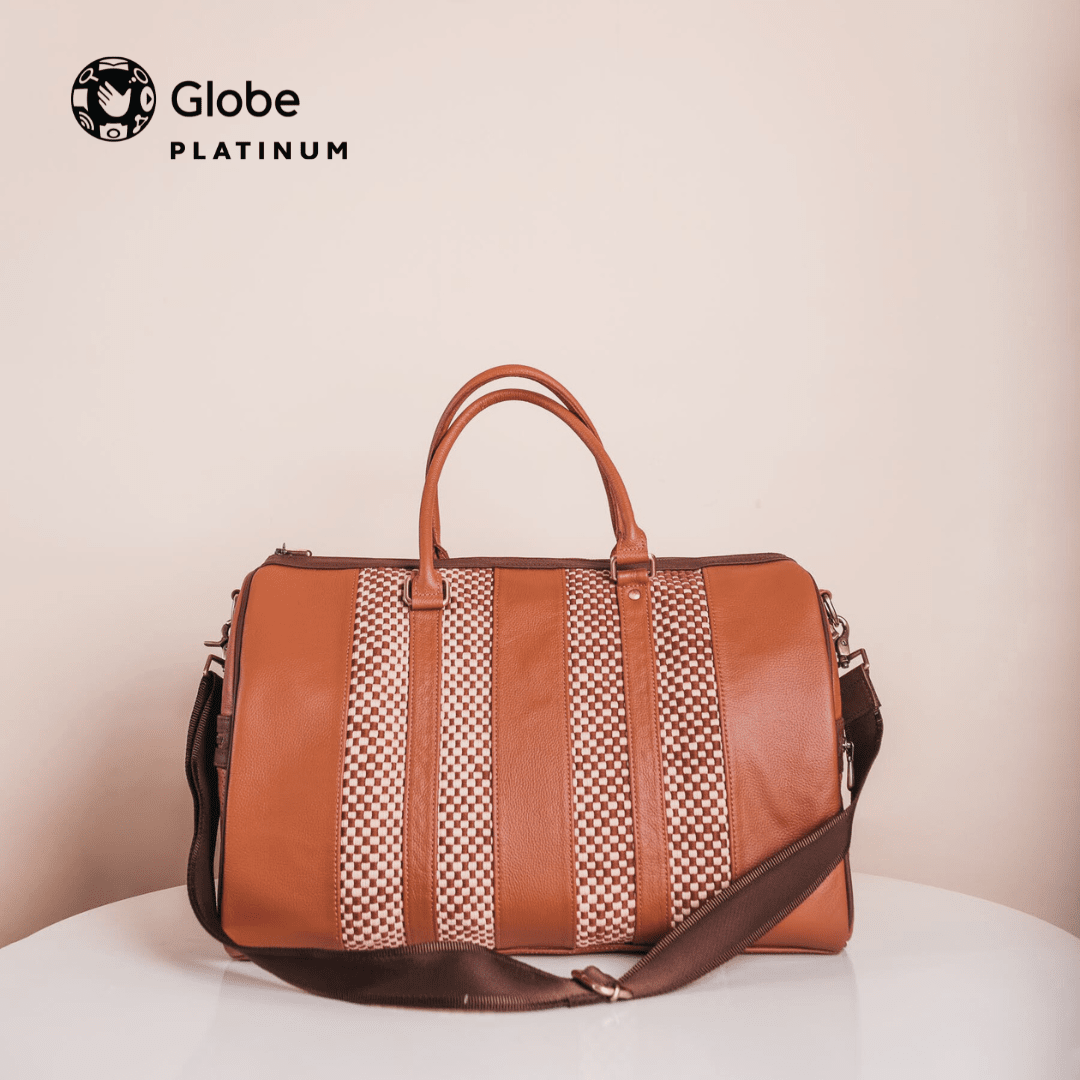 The Platinum Travel Globetrotter Duffle in Tan R2R