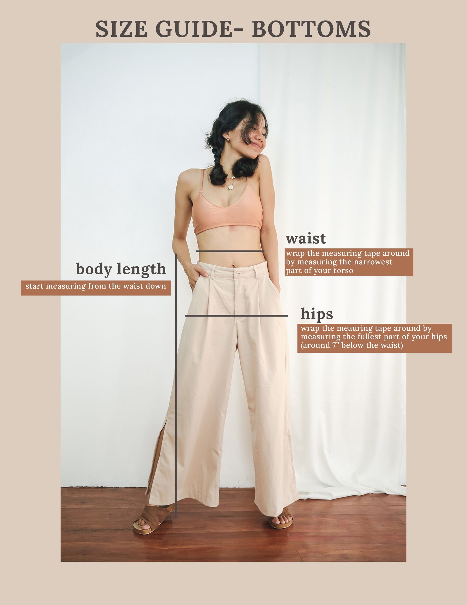 The Wide Pleated Trousers Apricot Fashion Rags2Riches