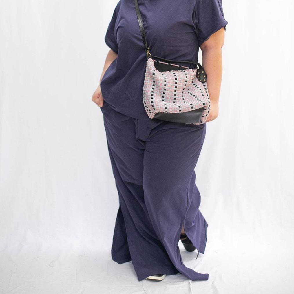 The Wide Pleated Trousers Navy Fashion Rags2Riches